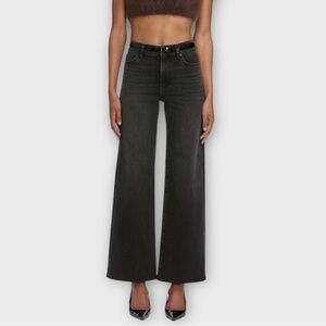 Frame Le Slim Palazzo Wide Leg Black Jeans